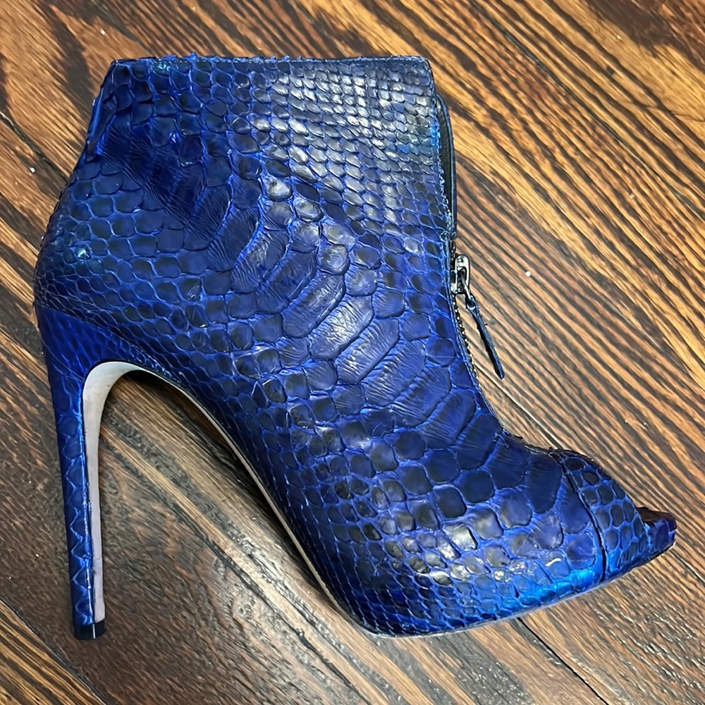 Alexandre Birman Twilight Blue Python Booties! - image 2